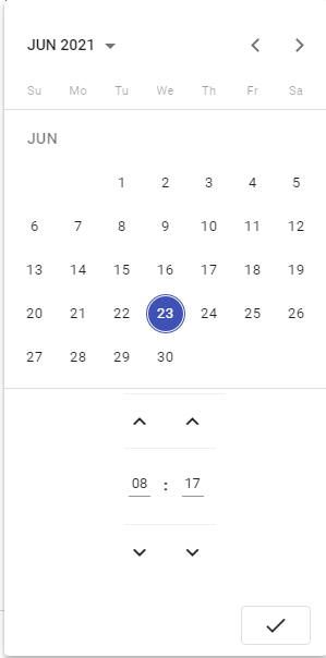 date filter control