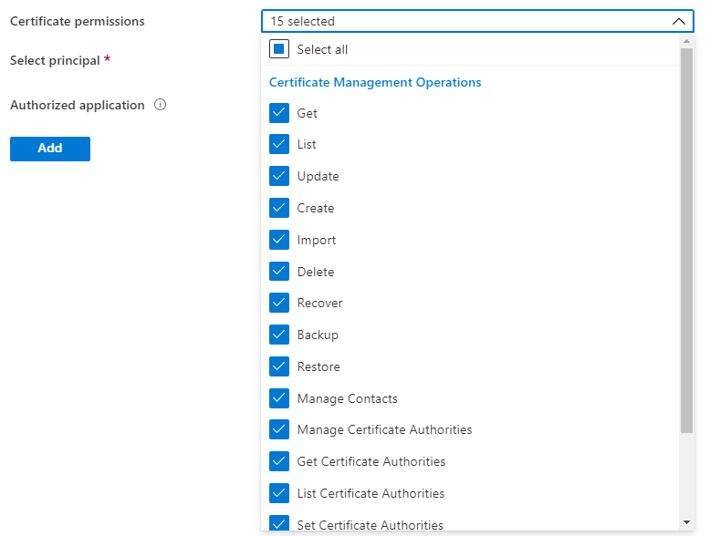 access-policy-certificate-permission