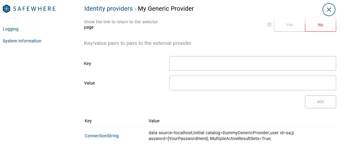 generic-provider-setting