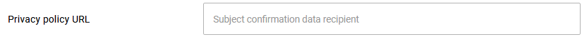 Privacy Policy URL