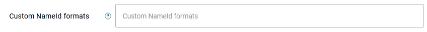 Custom NameId Formats