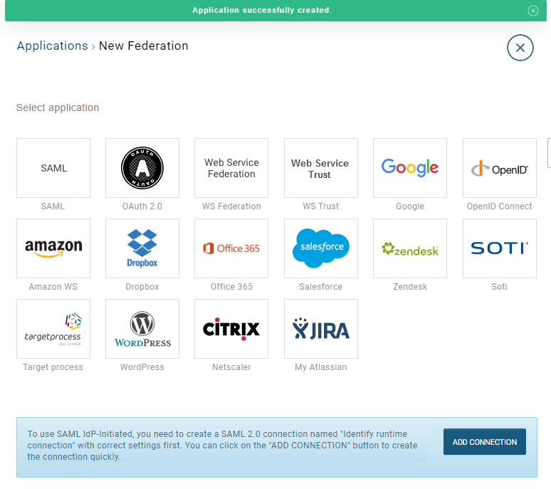 application-idp-initated-success