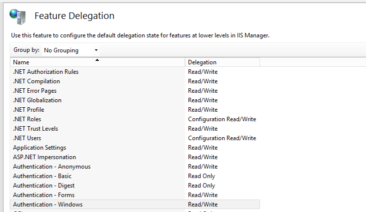 Settings General Info in Congfigurator