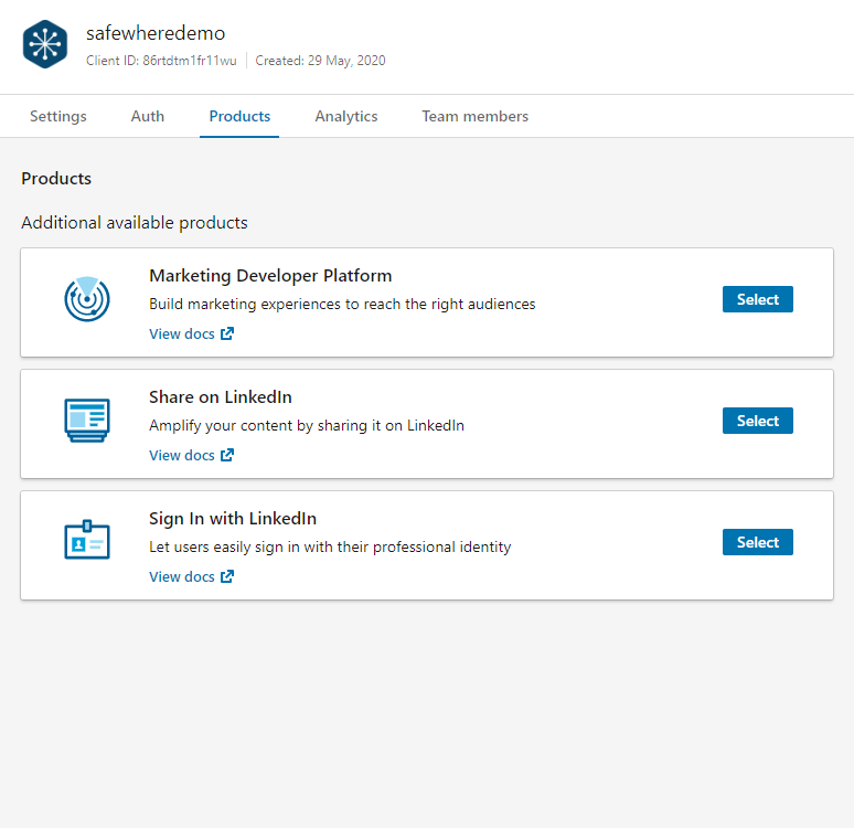 linkedin-app-products