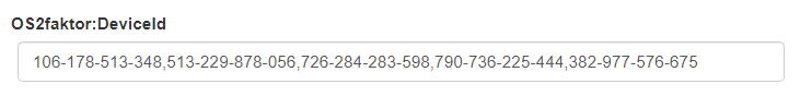 OS2faktor Identify Admin DeviceIds