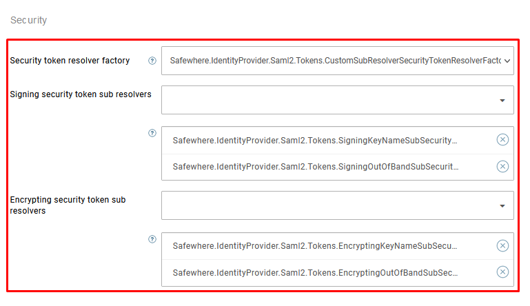eHerkenning application settings