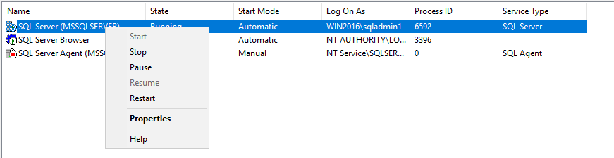 stop-sql-service