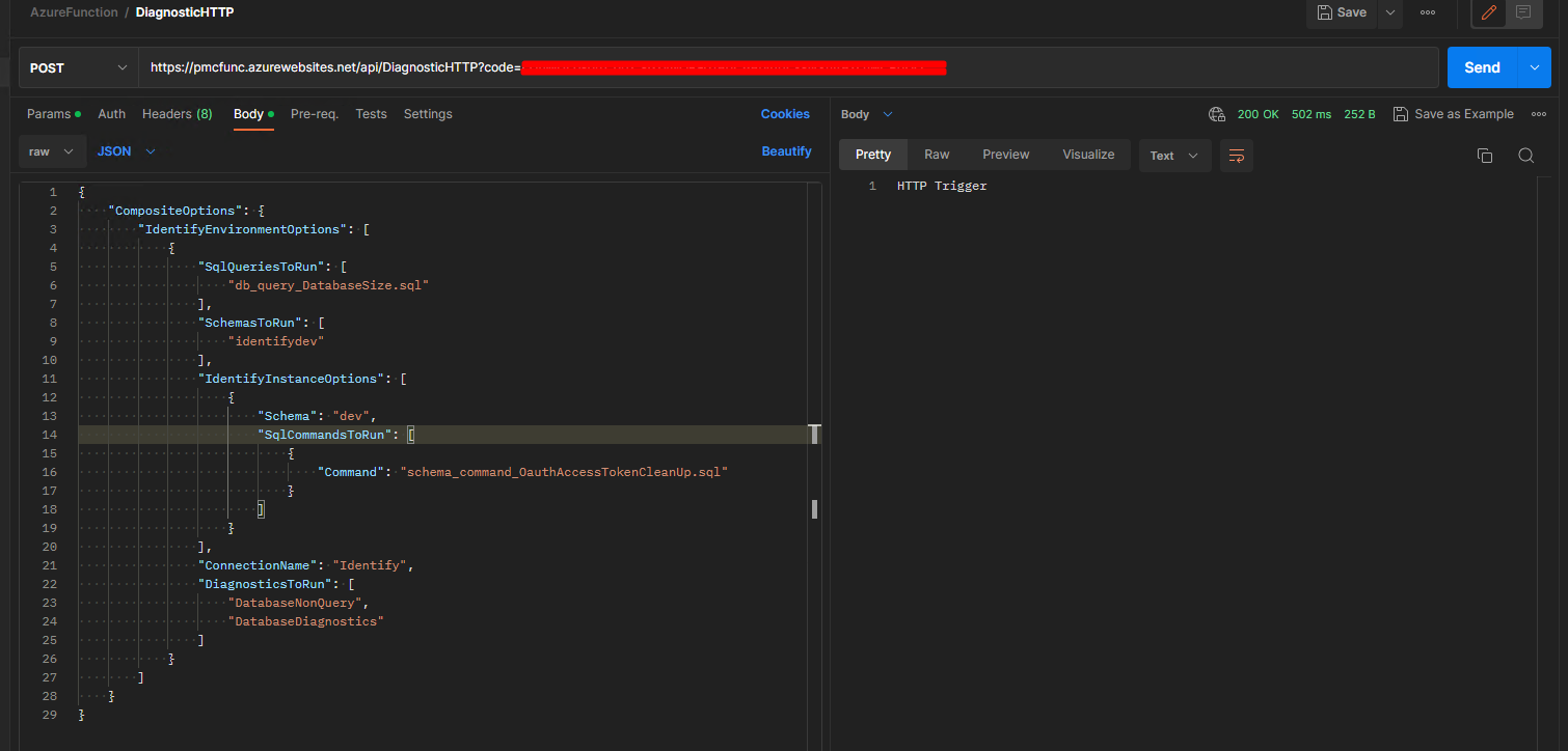 azure function test postman