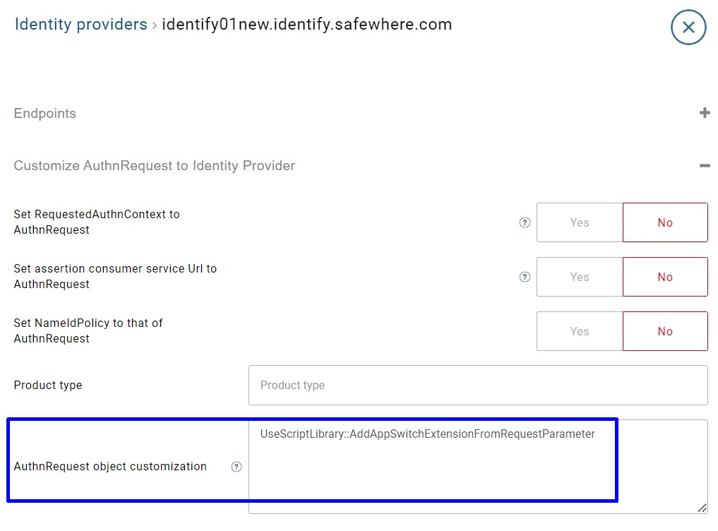 main-instance-authnrequest-object-customization