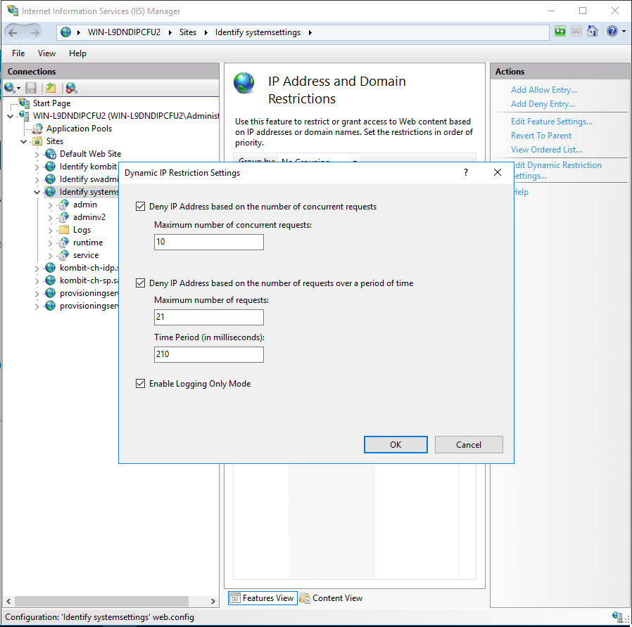 dynamic ip registration settings configuration