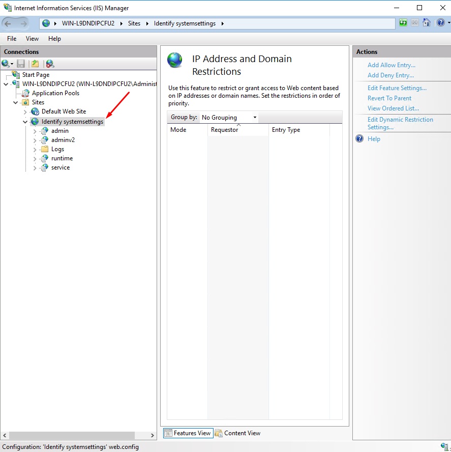 dynamic ip registration settings