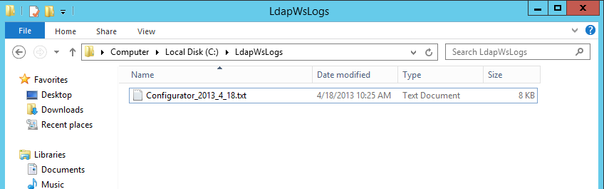 LDAP Web Service Configurator
