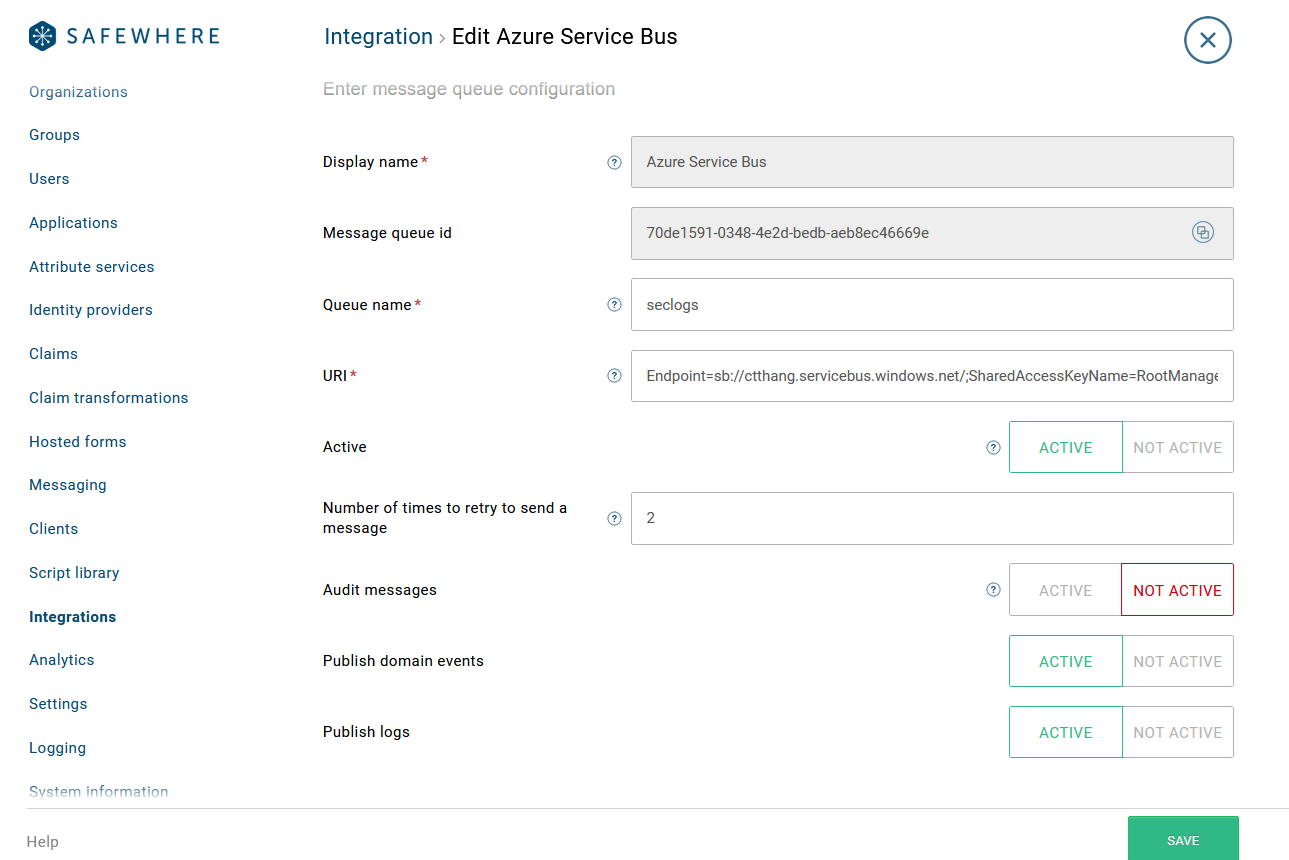 integration Message queue