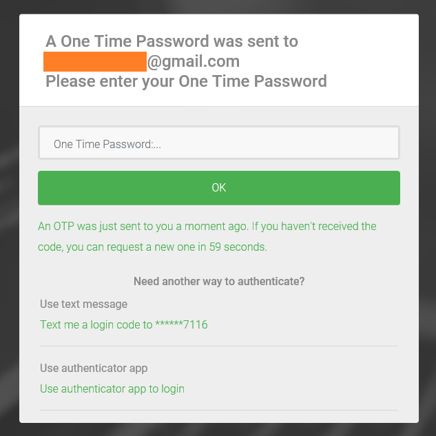  Other ways to get my one time password