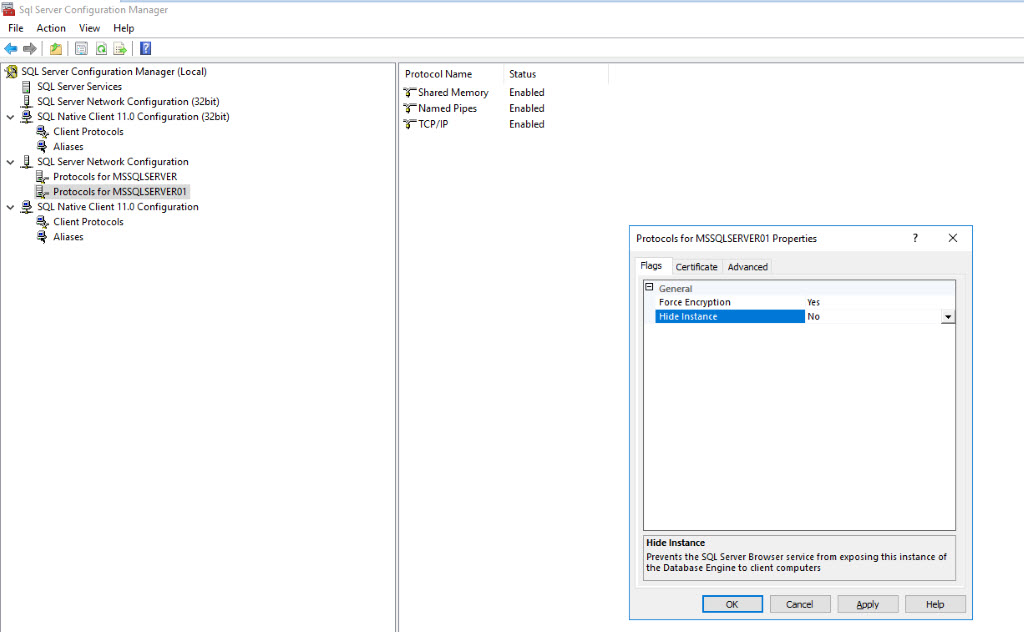 force-encryption-sql