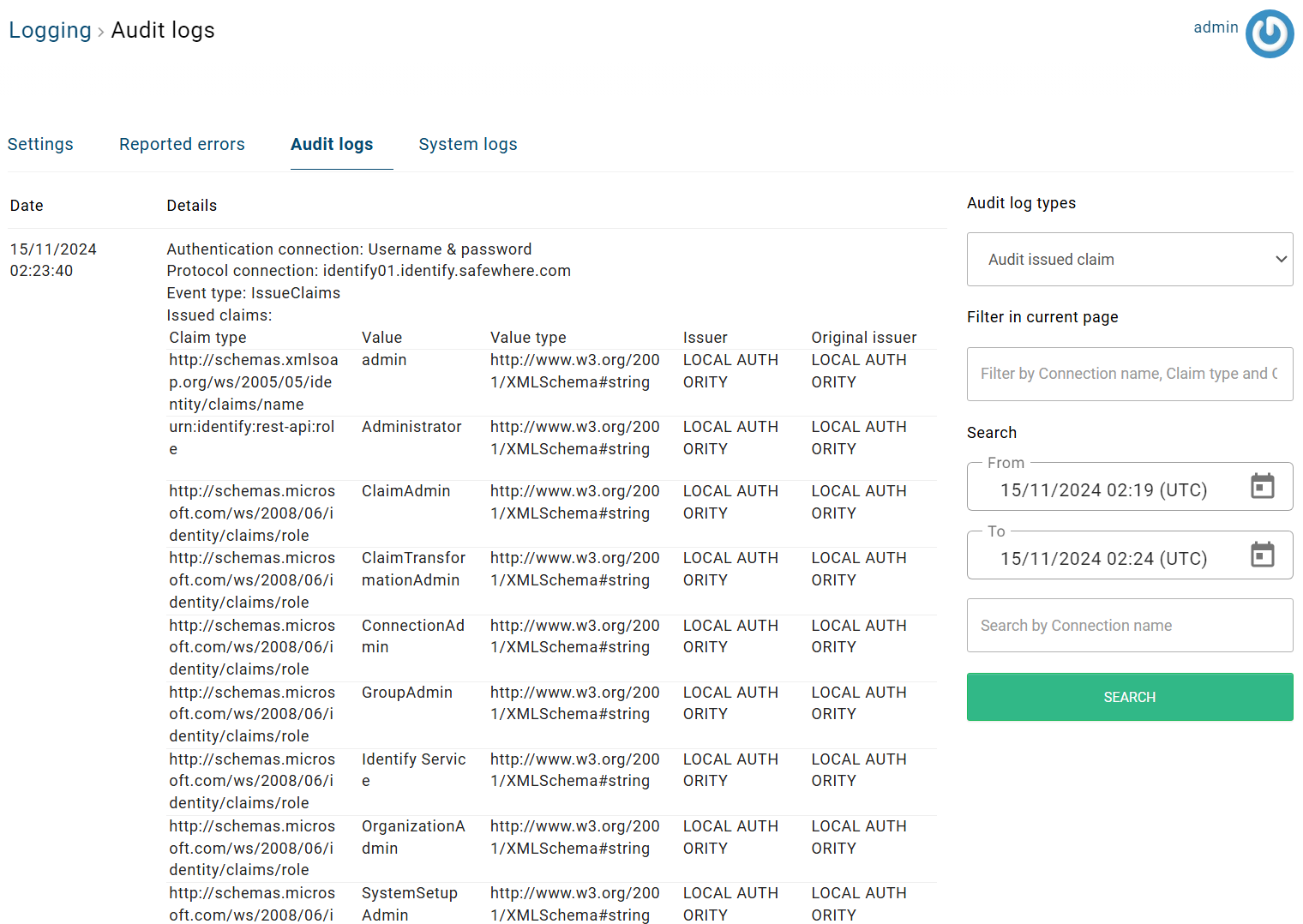 adminv2-audit-issued-claim-oauth