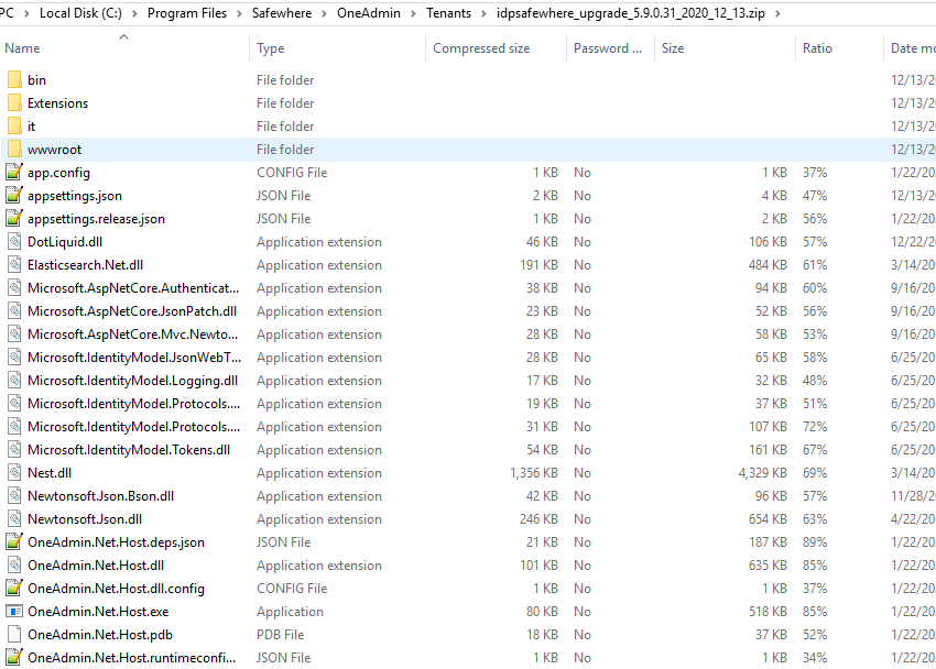 Copy files to safewhere admin website