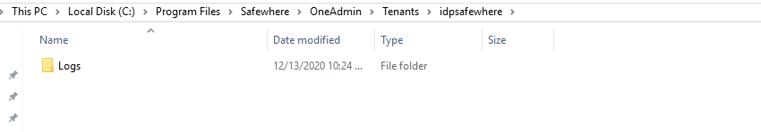 Delete files in safewhere admin website
