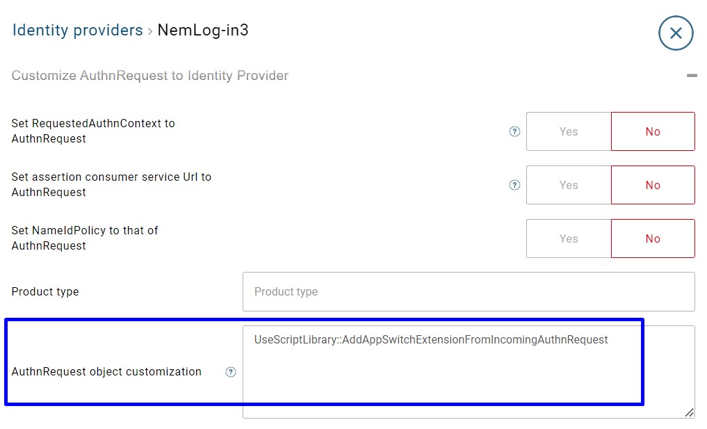 proxy-instance-authnrequest-object-customization