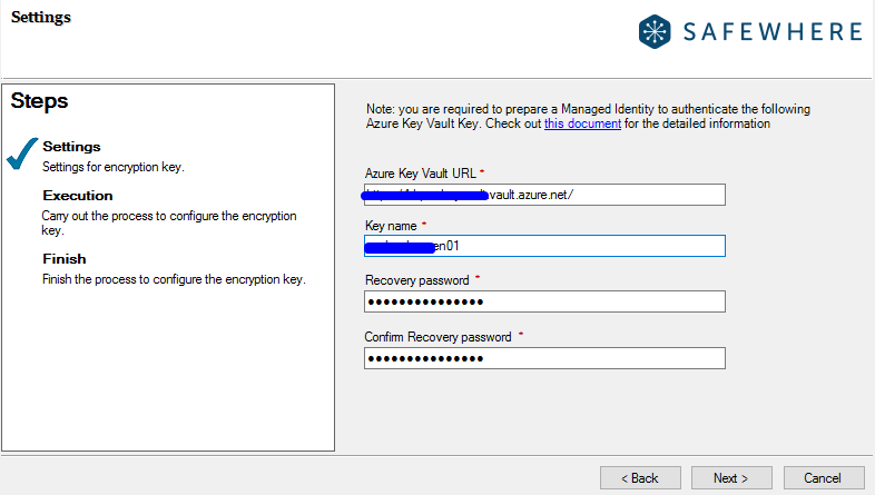 Protect the Tenant database with Azure Key Vault