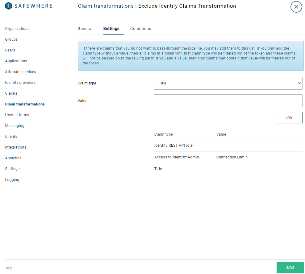 exclude-claims-transformation-configuration