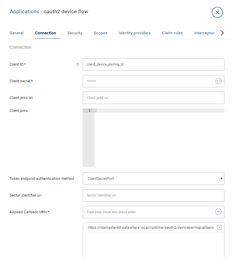 swadmin-oauth2-device-connection